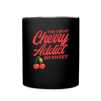 Cherry Cherry Tree Cherry Blossom Fruit Gift - Full Colour Mug - black - Front