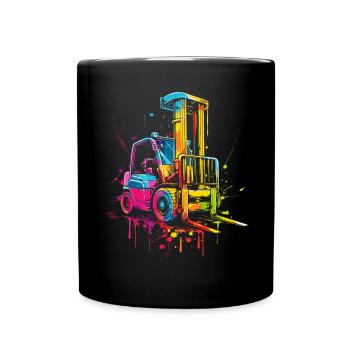 Forklift Driver Forklift Driver HEO Pop Art - Full Colour Mug - black - Front