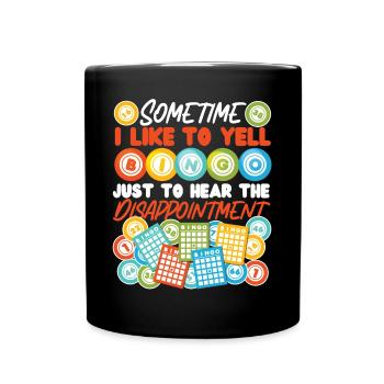 Bingo Player Sometimes I Like To - Tasse einfarbig - Schwarz - Vorne