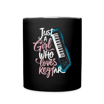 Keytar Keyboard Gift - Full Colour Mug - black - Front