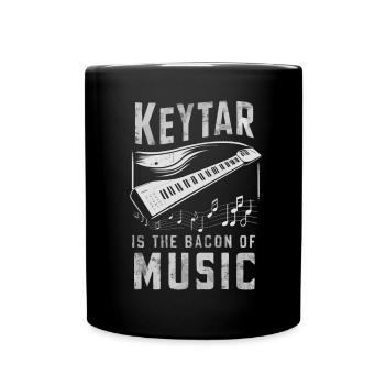 Keytar Keyboard Gift - Full Colour Mug - black - Front