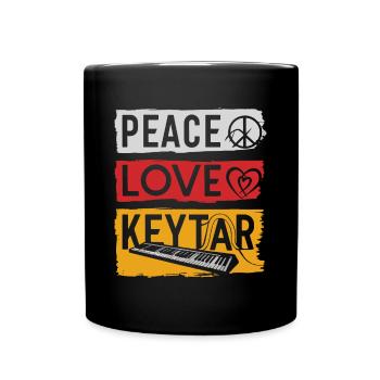 Keytar Keyboard Gift - Full Colour Mug - black - Front
