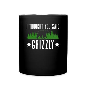 Grizzly Ours brun Ours brun - Mug uni - noir - Devant