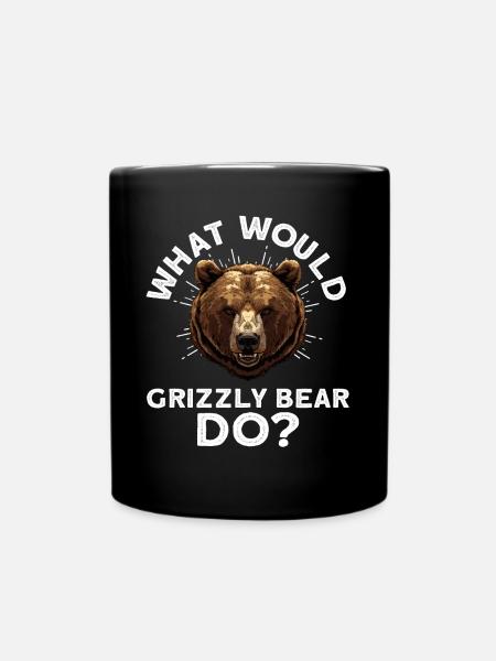 Grizzly Ours brun Ours brun - Mug uni - noir