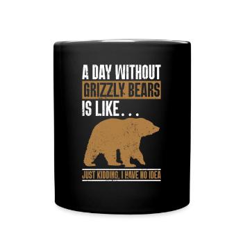 Grizzly Ours brun Ours brun - Mug uni - noir - Devant