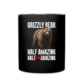 Grizzly Bear Brown Bear Bear - Full Colour Mug - black - Front