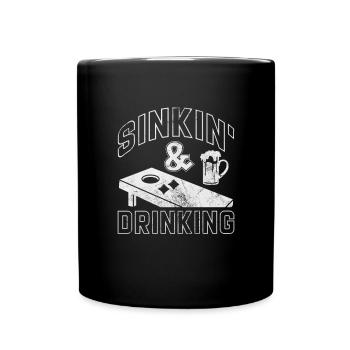 Cornhole - Full Colour Mug - black - Front