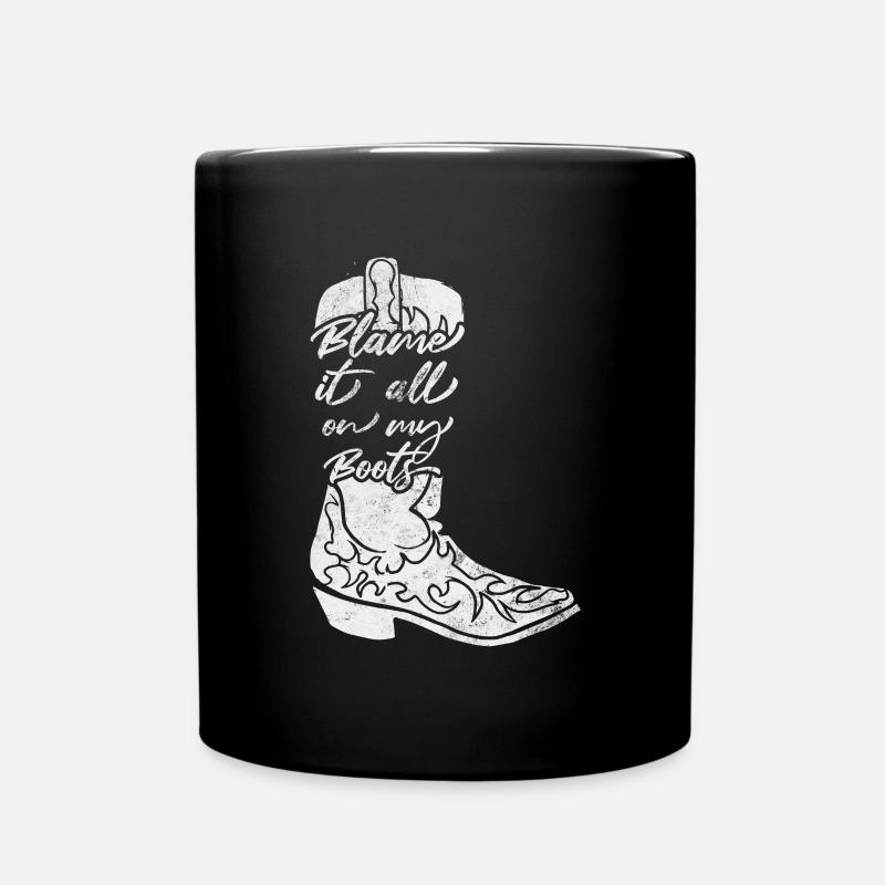 Country - Tasse einfarbig - Schwarz