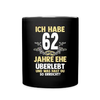 Mariage Aquarium Mariage 62 ans mariage - Mug uni - noir - Devant