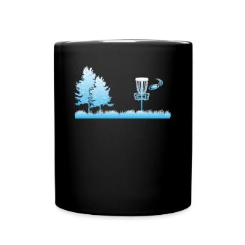 Discgolf Sport Flying Disc Golf Basket Disc Golfin - Mug uni - noir - Devant