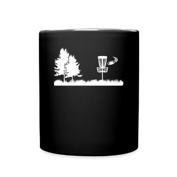 Discgolf Sport Flying Disc Golf Basket Disc Golfer - Mug uni - noir - Devant