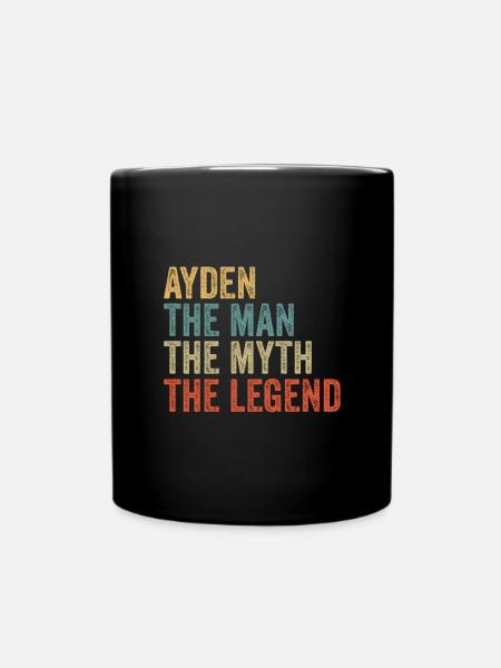 Ayden the man the myth - Tasse einfarbig - Schwarz