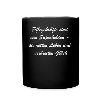 "Thank you for everything you do" gift - Full Colour Mug - black - Front