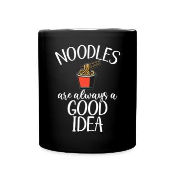 Noodle Lover Gifts - Tasse einfarbig - Schwarz - Vorne
