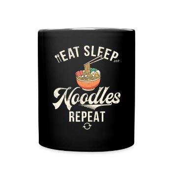 Noodle Lover Gifts - Tasse einfarbig - Schwarz - Vorne