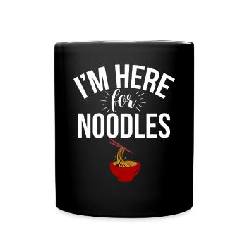 Noodle Lover Gifts - Tasse einfarbig - Schwarz - Vorne