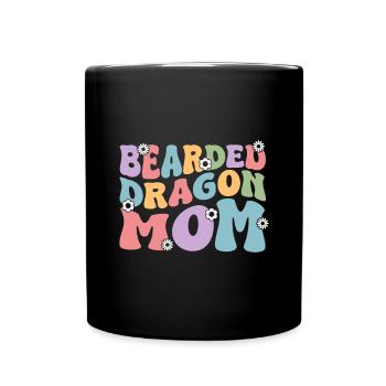 Bärde Drachenliebhaber Pogona Reptile Eidechse - Tasse einfarbig - Schwarz - Vorne