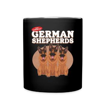 German Shepherds German Shepherd Dog Gift - Full Colour Mug - black - Front