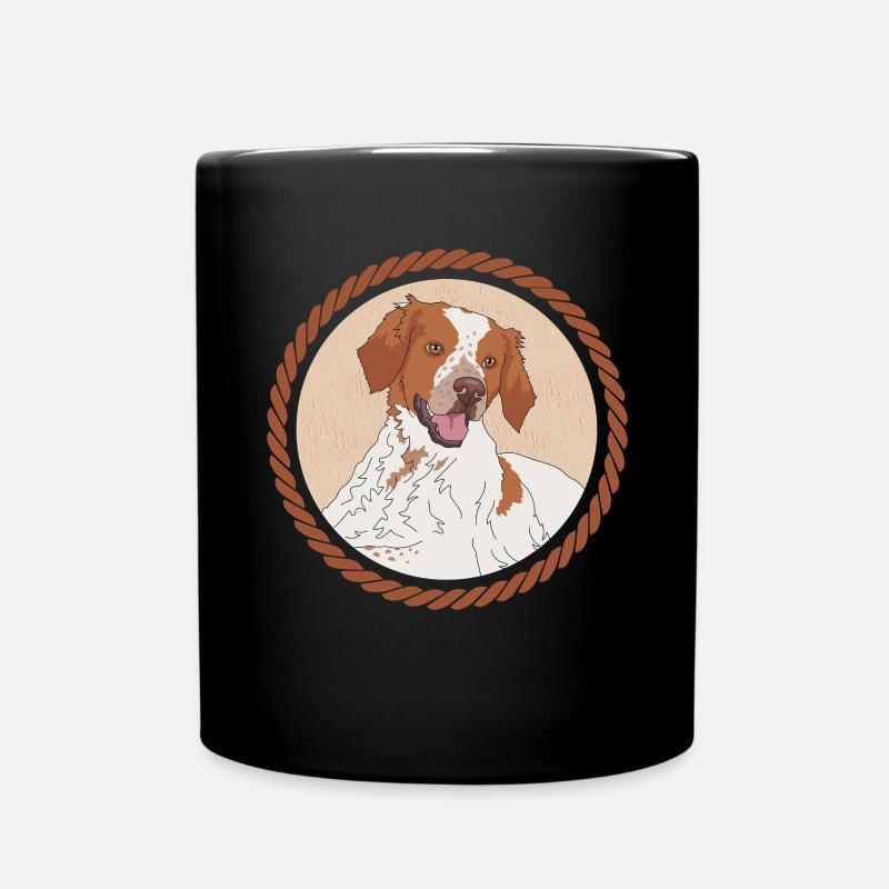 Brittany Epagneul Cadeau Chien d’arrêt Breton - Mug uni - noir