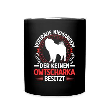 Ovcharka possède un Ovcharka caucasien - Mug uni - noir - Devant