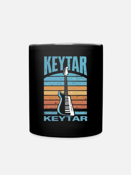 Keytar Keyboard Geschenk - Tasse einfarbig - Schwarz