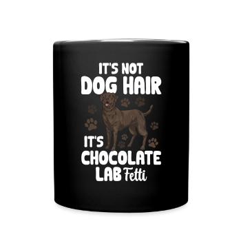 Chien Labrador Retriever Brun Chocolat - Mug uni - noir - Devant