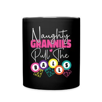 Bingo Player Grandma Naughty - Tasse einfarbig - Schwarz - Vorne
