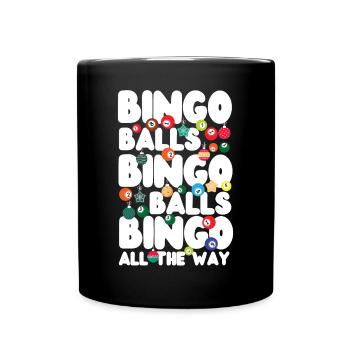 Boules de bingo de Noël Bingo Player - Mug uni - noir - Devant