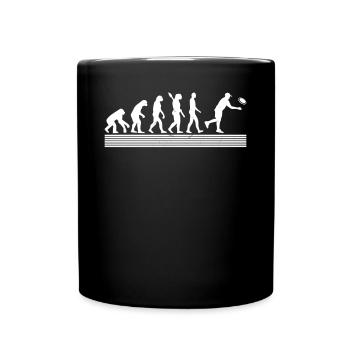 Disc Golf Disc Golfer Evolution joueur de disc golf - Mug uni - noir - Devant