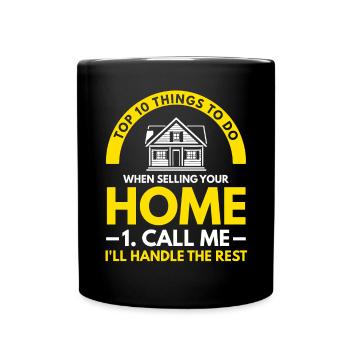 Real Estate Agent Real Estate Agent Gift - Full Colour Mug - black - Front