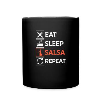 Salsa danse Cuba danse Latino danse classe cadeau - Mug uni - noir - Devant