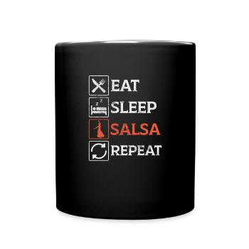 Salsa - Tasse einfarbig - Schwarz - Vorne