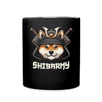 Samurai Ronin Schwertkampf Krieger Geschenk - Tasse einfarbig - Schwarz - Vorne