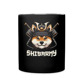 Samurai - Tasse einfarbig - Schwarz - Vorne