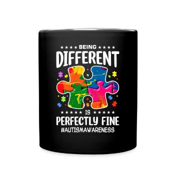 Autisme Autiste Autiste - Mug uni - noir - Devant