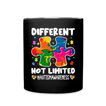 Autismus Autist Autistisch - Tasse einfarbig - Schwarz - Vorne