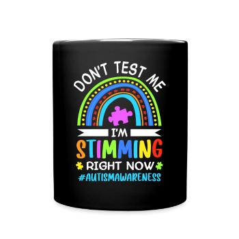 Autismus Autist Autistisch - Tasse einfarbig - Schwarz - Vorne