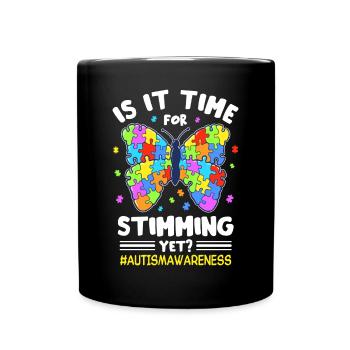 Autismus Autist Autistisch - Tasse einfarbig - Schwarz - Vorne