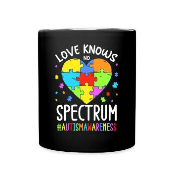 Autismus Autist Autistisch - Tasse einfarbig - Schwarz - Vorne
