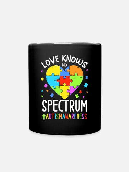 Autism Autistic Autistic - Full Colour Mug - black