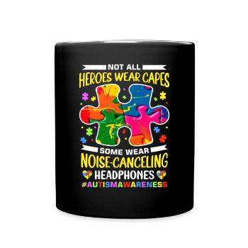 Autismus Autist Autistisch - Tasse einfarbig - Schwarz - Vorne
