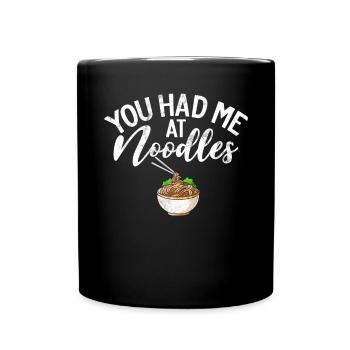 Noodle Lover Gifts - Tasse einfarbig - Schwarz - Vorne