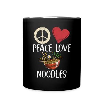Noodle Lover Gifts - Tasse einfarbig - Schwarz - Vorne