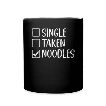 Noodle Lover Gifts - Tasse einfarbig - Schwarz - Vorne