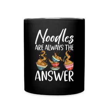 Cadeaux d’amoureux des nouilles - Mug uni - noir - Devant