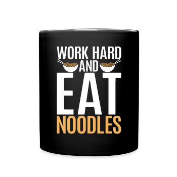 Noodle Lover Gifts - Tasse einfarbig - Schwarz - Vorne