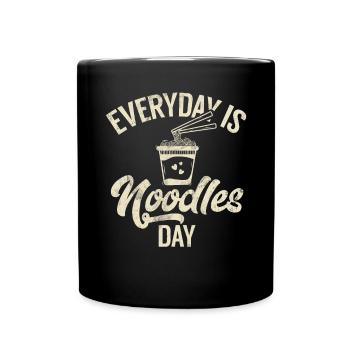 Noodle Lover Gifts - Tasse einfarbig - Schwarz - Vorne