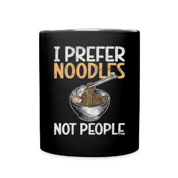 Cadeaux d’amoureux des nouilles - Mug uni - noir - Devant