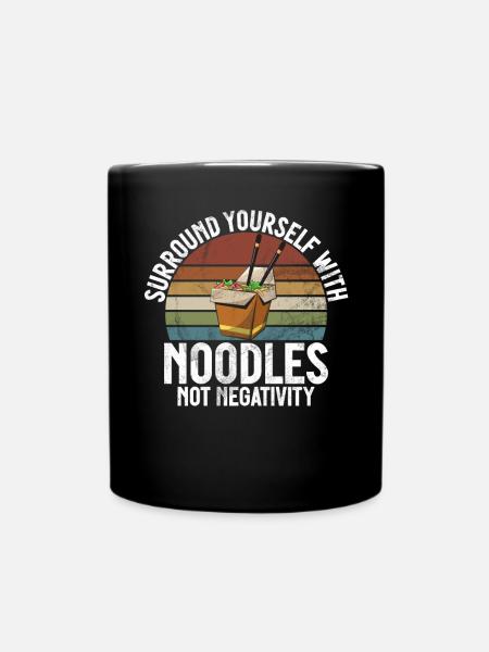 Noodle Lover Gifts - Tasse einfarbig - Schwarz
