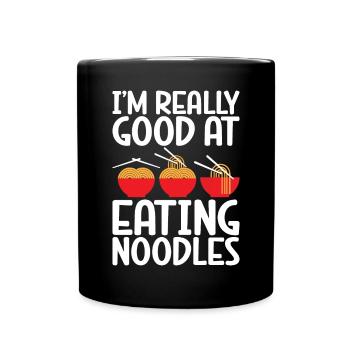 Noodle Lover Gifts - Tasse einfarbig - Schwarz - Vorne